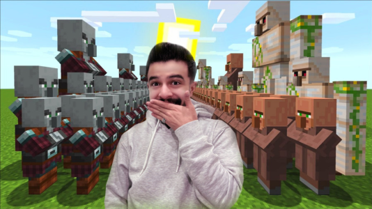  استریم ماینکرفت اما - ابوالفضل ایکس مستر - فصل ۱ - جنگ ۱۰۰ ویلیجر با ۱۰۰ پیلیجر در ماینکرفت با ایکس مستر !!