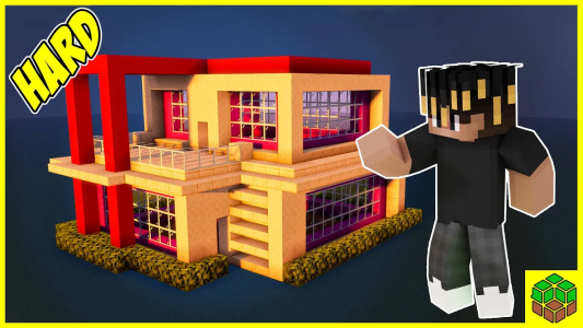  استریم ساخت و ساز در ماینکرفت - اودی ارنجی - خانه‌های سخت - آموزش ساخت خانه زیبا و جذاب