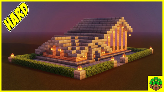  استریم ساخت و ساز در ماینکرفت - اودی ارنجی - خانه‌های سخت - آموزش ساخت خانه زیبا و بزرگ