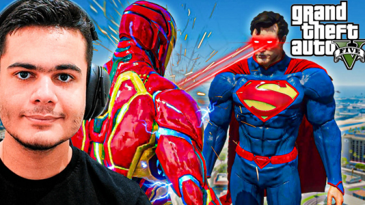  استریم جی‌تی‌ای ۵ : جنگ ابرقهرمانان - گیریفین وی - فصل ۱ - سوپرمن دربرابر آیرون من در جی تی ای