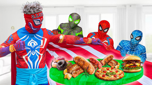  استریم مرد عنکبوتی: مایلز مورالز ۲ - حاسیخان - فصل ۱ - درگیری شهری کله بنفشا با کله قرمزی ها