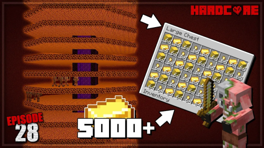  استریم ماینکرفت: هاردکور ۱.۲۰ - اودی ارنجی - فصل ۱ - بزرگ‌ترین مگا فارم گلد رو تو هاردکور ساختیم