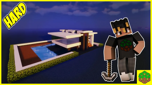  استریم ساخت و ساز در ماینکرفت - اودی ارنجی - خانه‌های سخت - آموزش ساخت خانه مدرن و جذاب