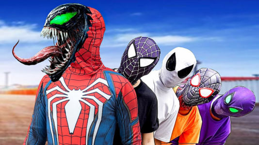  استریم مرد عنکبوتی: مایلز مورالز ۲ - حاسیخان - فصل ۱ - مردعنکبوتی ابرقهرمان دشمنان آموزش دیده اسپایدر من