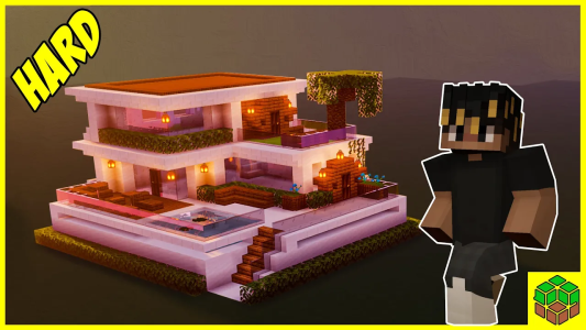  استریم ساخت و ساز در ماینکرفت - اودی ارنجی - خانه‌های سخت - آموزش ساخت خانه بزرگ ویلایی