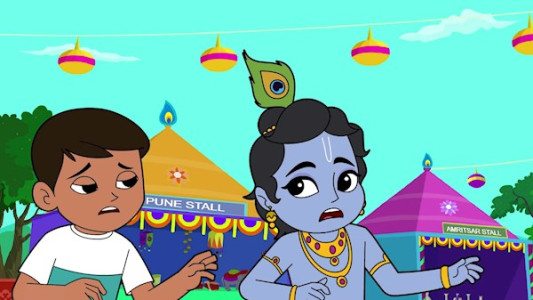 انیمیشن سینگهام کوچک - فصل ۱ - قسمت ۲۸ -  سینگهام کوچولو و کریشنا مبارزه درپازان لانگاری قسمت اول