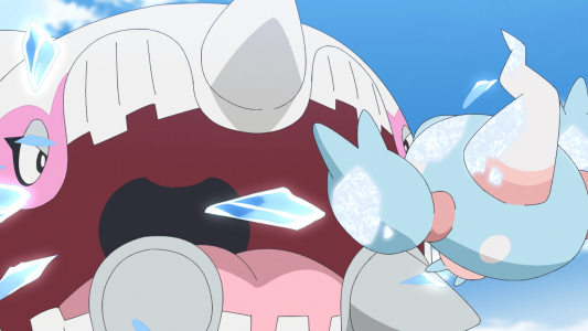 انیمیشن سرزمین های پوکمون - فصل ۱ - قسمت ۶۳ - نبرد یخی با گروشای خونسرد