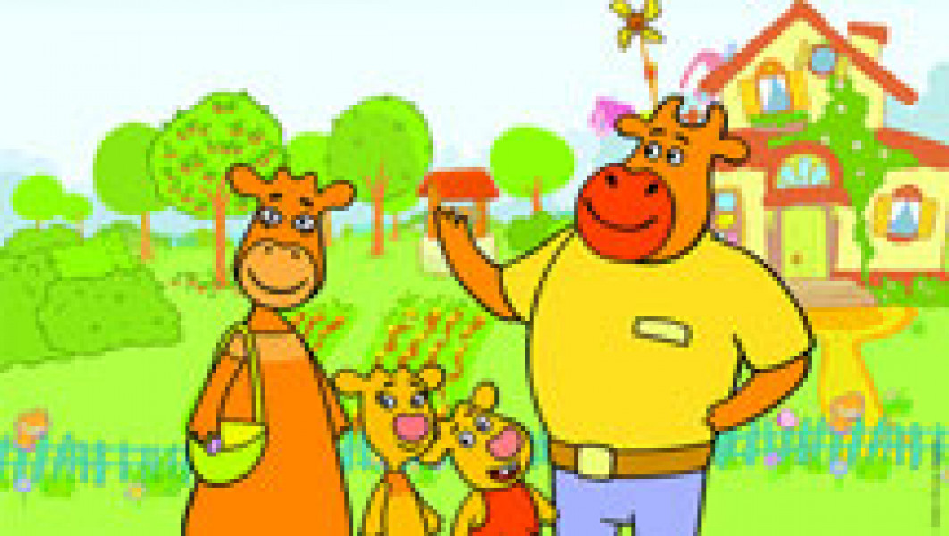 ۲-سکانسی از انیمیشن خانواده گاو نارنجی