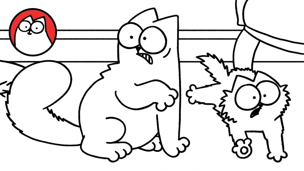 ۱۳-سکانسی از انیمیشن گربه‌ی سایمون