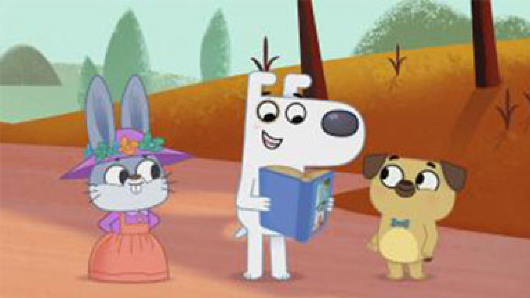 ۶-سکانسی از انیمیشن سگ عاشق کتاب است