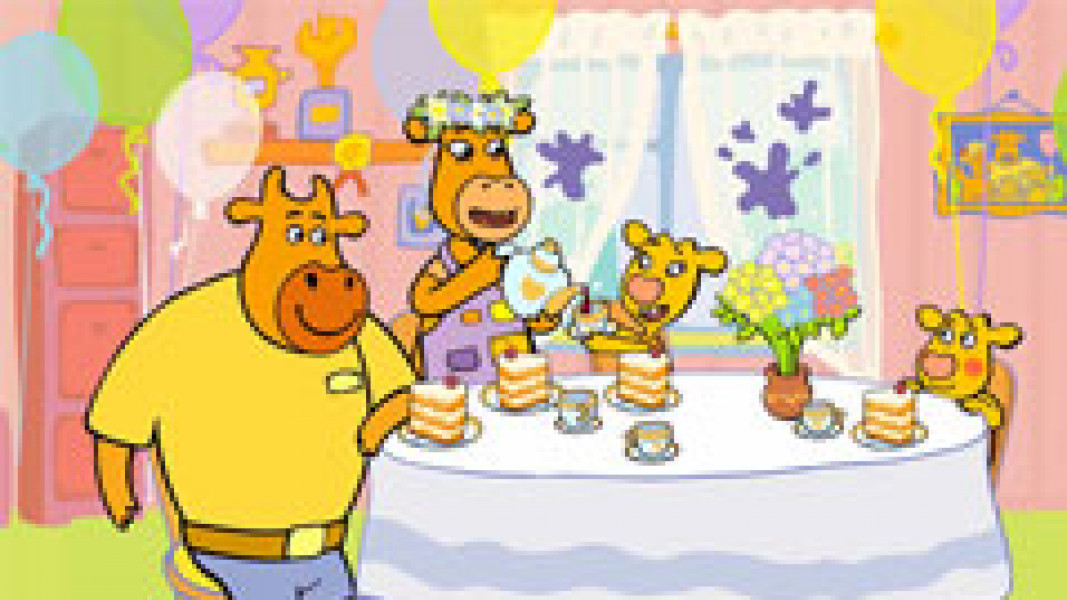 ۶-سکانسی از انیمیشن خانواده گاو نارنجی