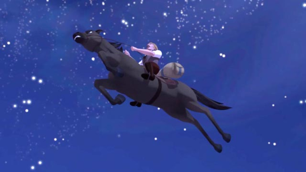 ۳-سکانسی از انیمیشن اسپریت سوارکار اسب آزاد