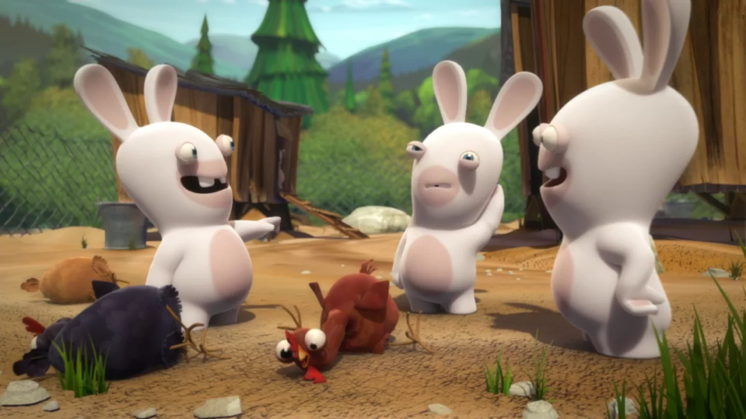 ۸-سکانسی از انیمیشن خرگوش‌های دیوانه
