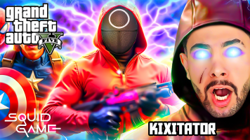 پوستر استریم جی‌تی‌ای 5: قهرمانان در اسکویید گیم - کیکسیتاتور