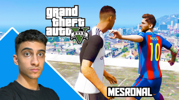 پوستر استریم جی‌تی‌ای 5: رقابت مسی و رونالدو - مس‌رونال