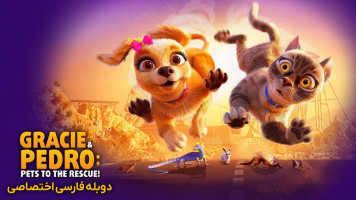 پوستر گریسی و پدرو: نجات حیوانات خانگی