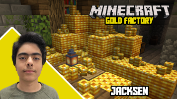 پوستر استریم ماینکرفت: کارخانه طلاسازی - جکسن
