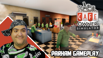 پوستر استریم شبیه‌ساز کافی شاپ - پرهام گیم پلی