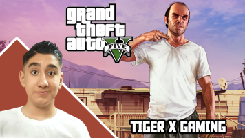 پوستر استریم جی‌تی‌ای وی 1 - تایگر ایکس گیمینگ