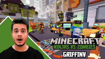 پوستر استریم ماینکرفت: نینجا در برابر زامبی - گیریفین وی