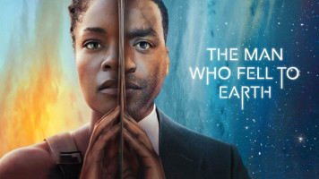 پوستر مردی که بر زمین افتاد