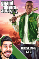 پوستر استریم جی‌تی‌ای ۵: زندگی جدید - حسین ‌ای‌جی جی‌تی‌ای