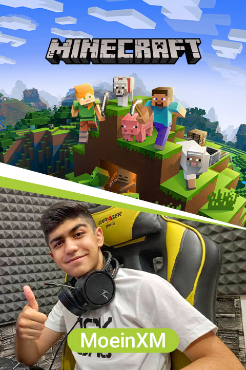 آیکون سریال استریم ماینکرفت - معین ایکس ام Minecraft Stream by MoeinXM
