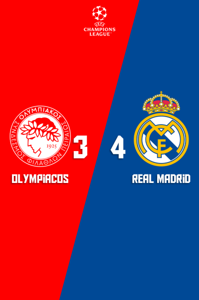 المپیاکوس - رئال مادرید | ۵ آذر ۱۴۰۴