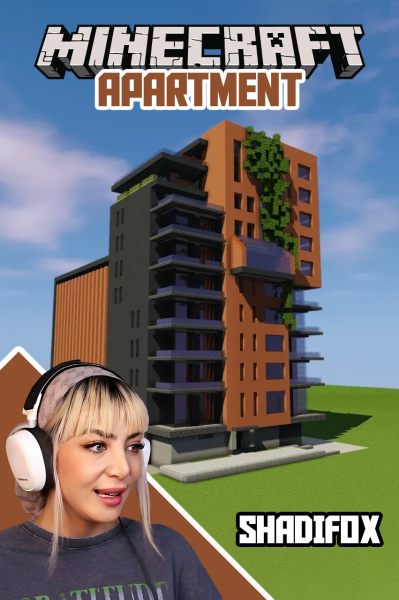 استریم ماینکرفت: ساخت آپارتمان - شادی فاکس