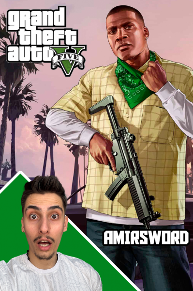 پوستر استریم جی‌تی‌ای ۵: فرار فرانکلین - امیر اس ورد