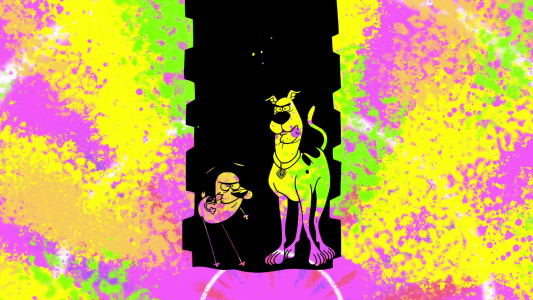 ۲-سکانسی از انیمیشن اسکوبی دو و ملاقات با سگ ترسو