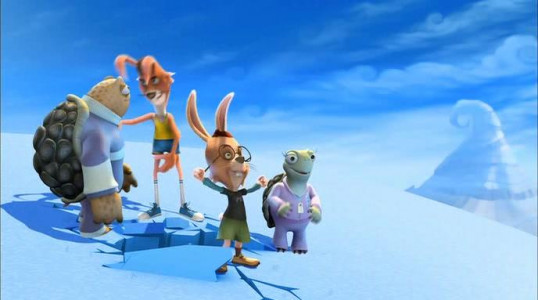 ۳-سکانسی از انیمیشن مسابقه بی سابقه - لاک پشت ها علیه خرگوش ها