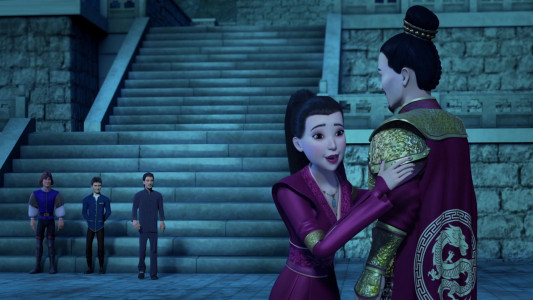 ۱-سکانسی از انیمیشن پرنسس قو: ازدواج سلطنتی