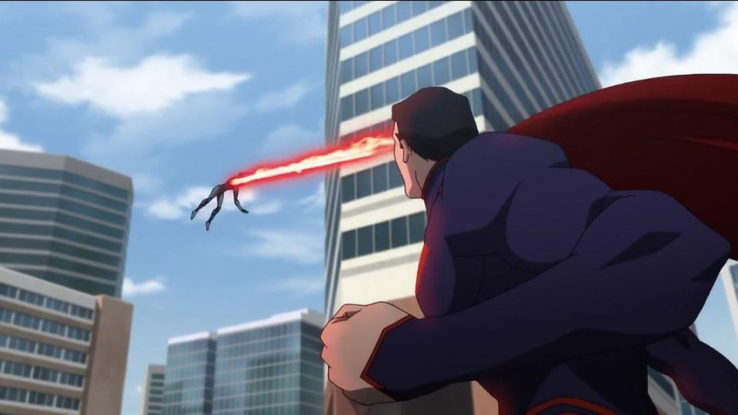 ۱-سکانسی از انیمیشن مرگ سوپرمن