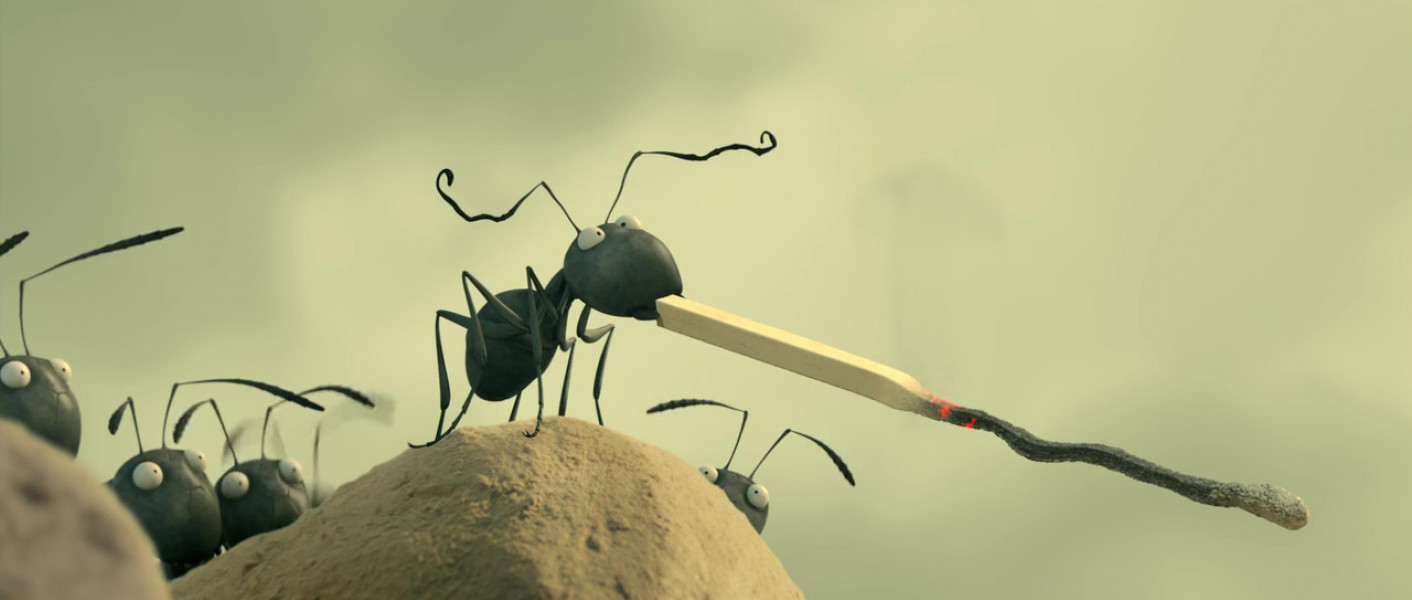 ۱۰-سکانسی از انیمیشن موجودات کوچک - دره مورچه های گمشده
