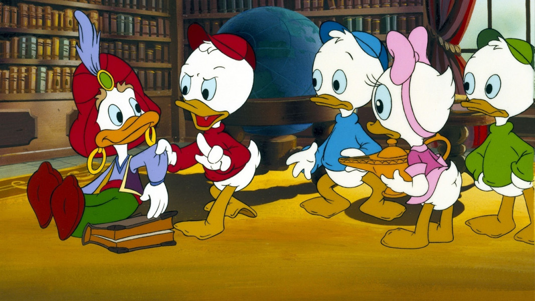 ۲-سکانسی از انیمیشن ماجراهای اردک: چراغ جادو