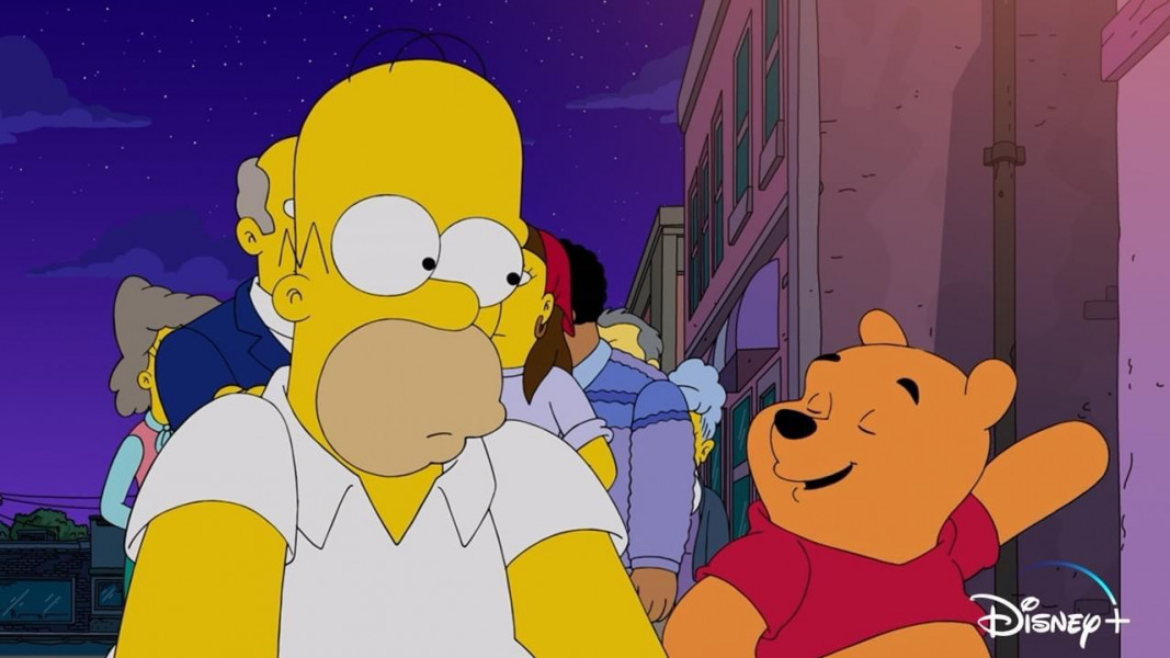 ۹-سکانسی از انیمیشن سیمپسون ها در سالگرد دیزنی پلاس