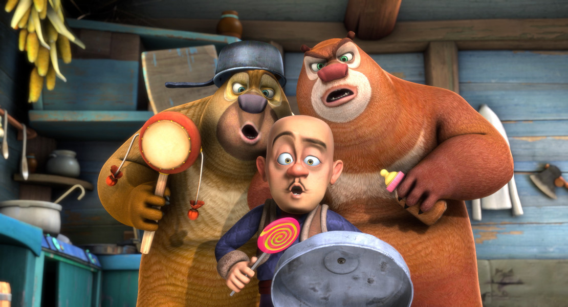 ۱-سکانسی از انیمیشن خرس های بونی: پیش به سوی نجات