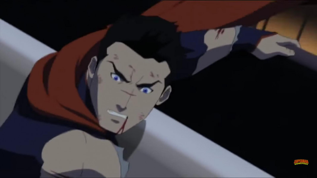 ۸-سکانسی از انیمیشن مرگ سوپرمن