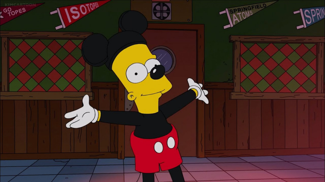 ۷-سکانسی از انیمیشن سیمپسون ها در سالگرد دیزنی پلاس