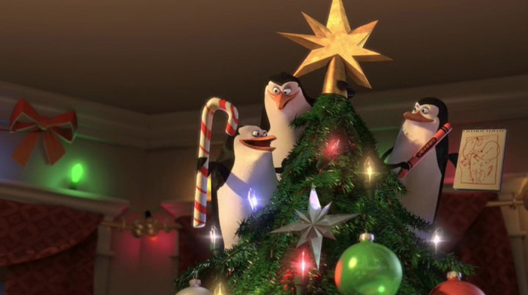 ۹-سکانسی از انیمیشن پنگوئن‌های ماداگاسکار در شادی کریسمس