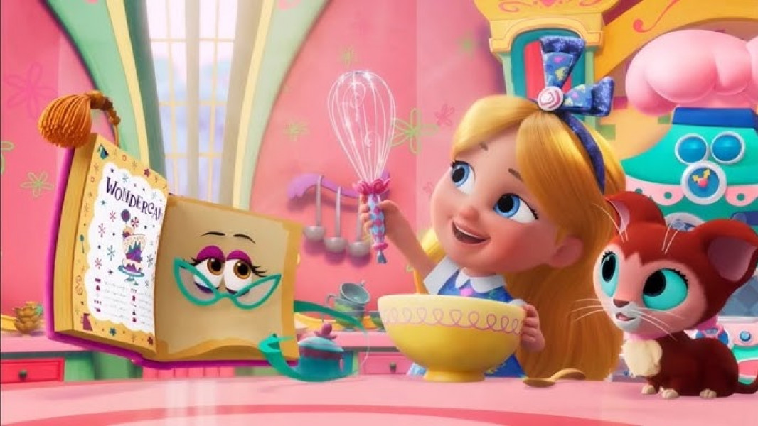 ۱-سکانسی از انیمیشن آلیس ، شیرینی پزی سرزمین عجایب