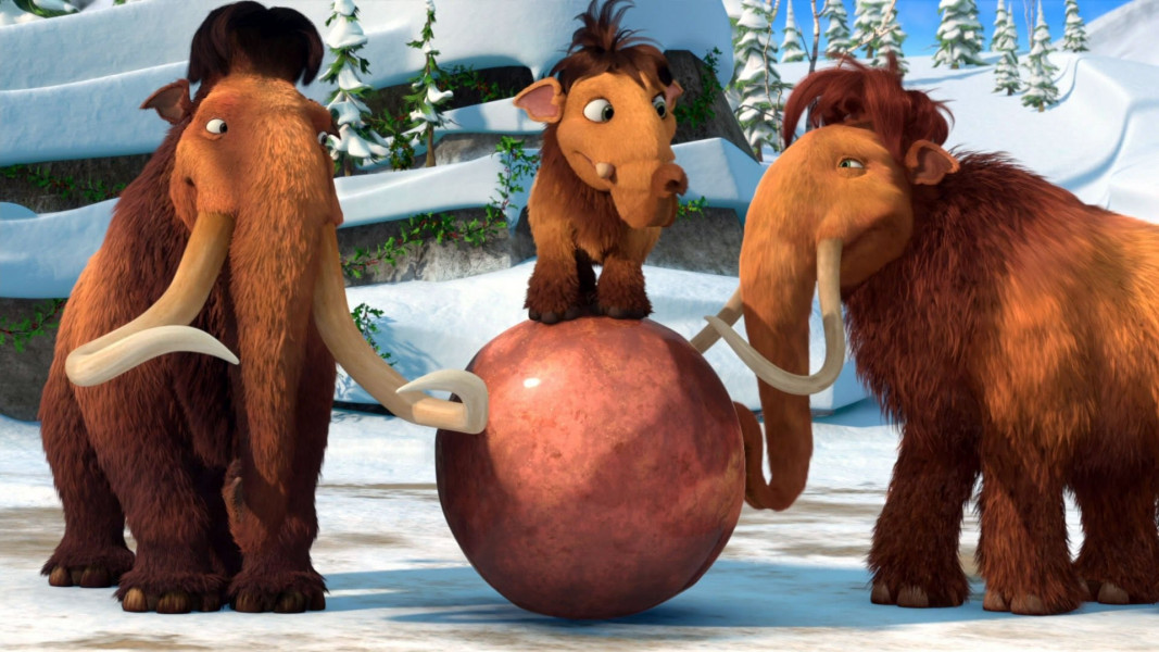 ۵-سکانسی از انیمیشن عصر یخبندان: کریسمس ماموتی