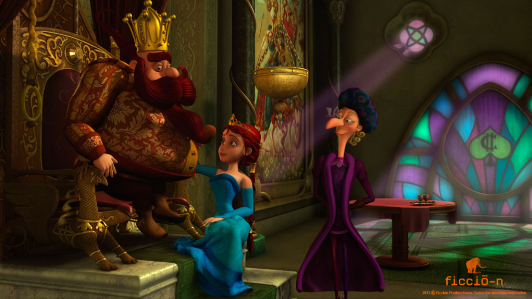 ۱-سکانسی از انیمیشن شاهزاده خانم و آینه جادویی