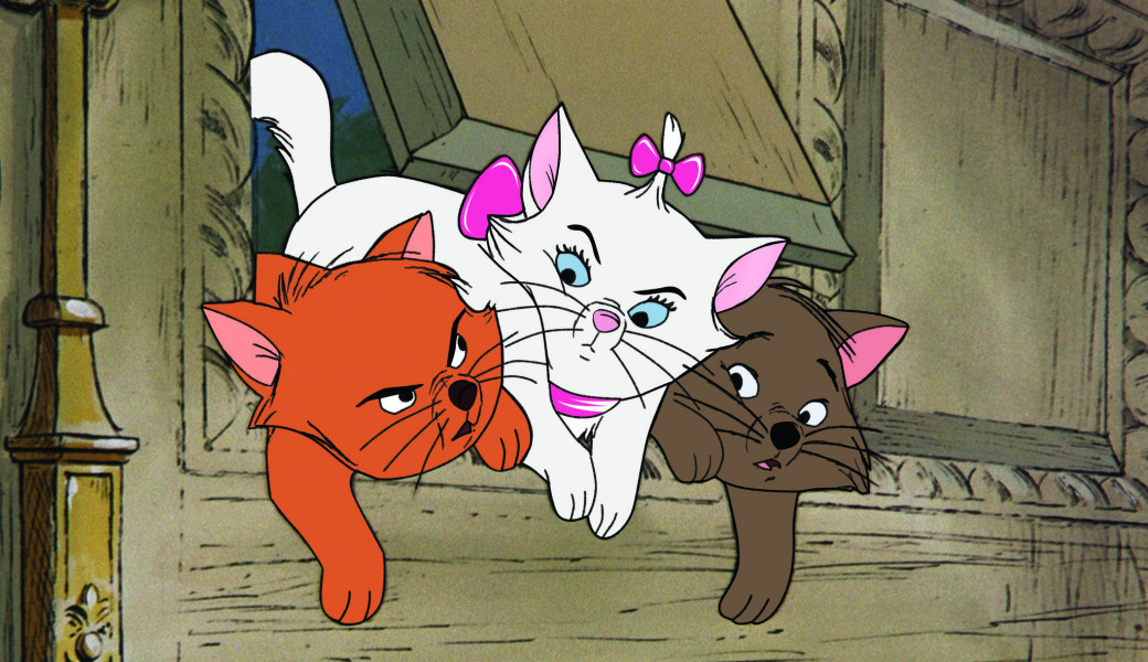 ۶-سکانسی از انیمیشن گربه‌های اشرافی