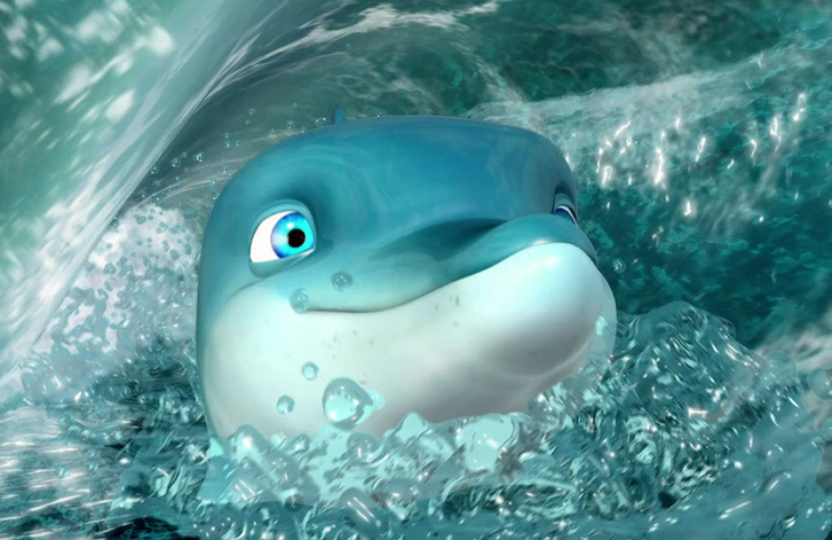 ۶-سکانسی از انیمیشن آرزوی دلفین