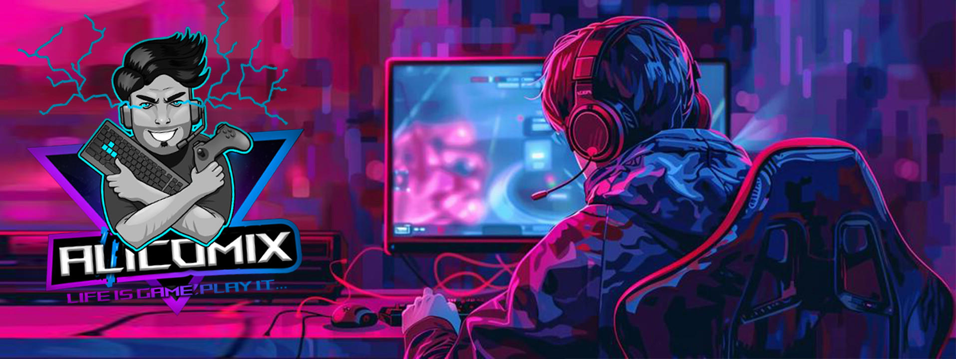 بنر استریمر علی کامیکس