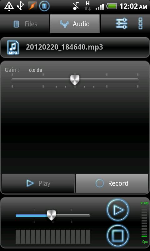 اسکرین شات 5 برنامه RecForge Lite - Audio Recorder