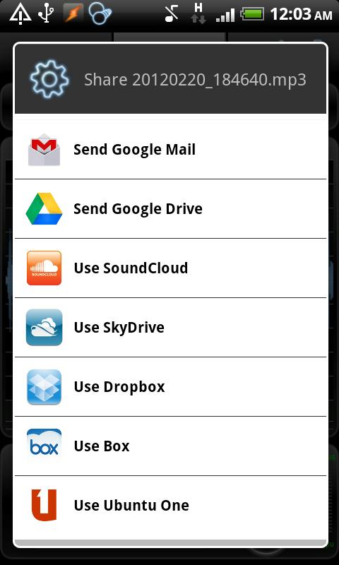 اسکرین شات 7 برنامه RecForge Lite - Audio Recorder