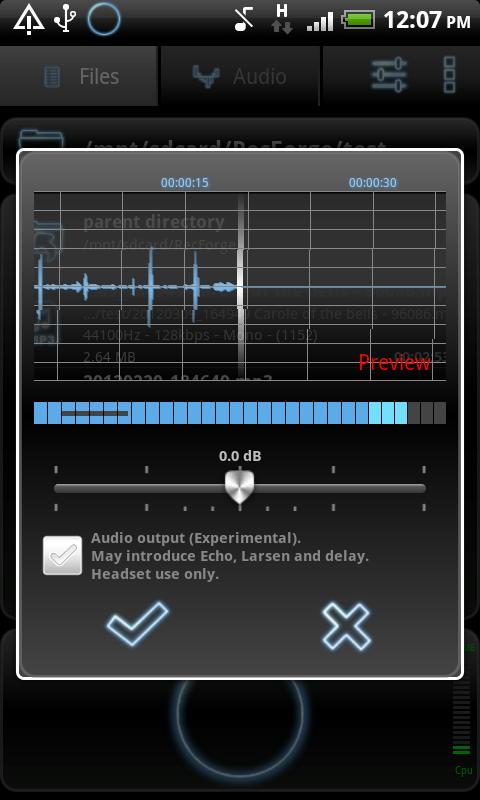 اسکرین شات 8 برنامه RecForge Lite - Audio Recorder